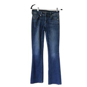American Eagle Kick Boot Jeans 4 Long Blue Denim